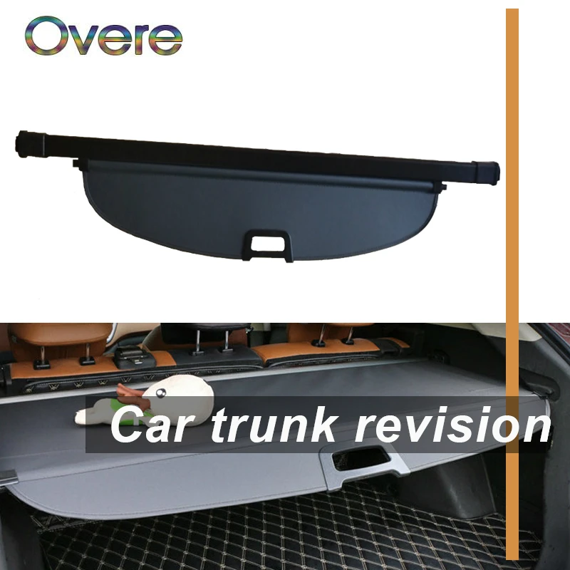 Overe 1Set Car Rear Trunk Cargo Cover For Mazda CX-7 2007 2008 2009 2010 2011 2012 Black Security Shield Shade Auto accessories