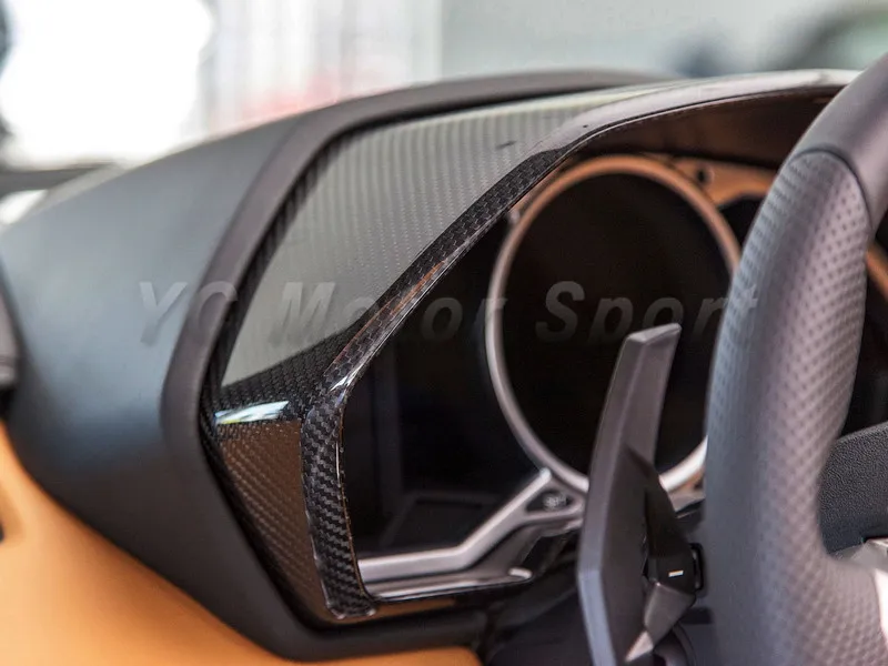 Car Accessories Dry Carbon Fiber Interior Trim Cover Fit For 2011-2014 Aventador LP700 Instrument Cluster Surround