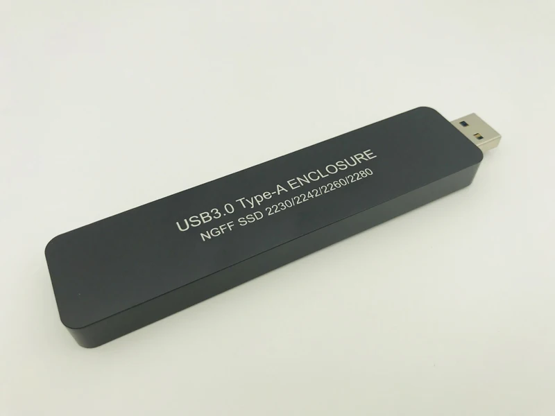 NGFF M.2 to USB3.0 ประเภท - SSD ดิสก์ SSD กรณีภายนอก Enclosure Adapter Converter สนับสนุน 2230 2242 2260 2280 SSD M2