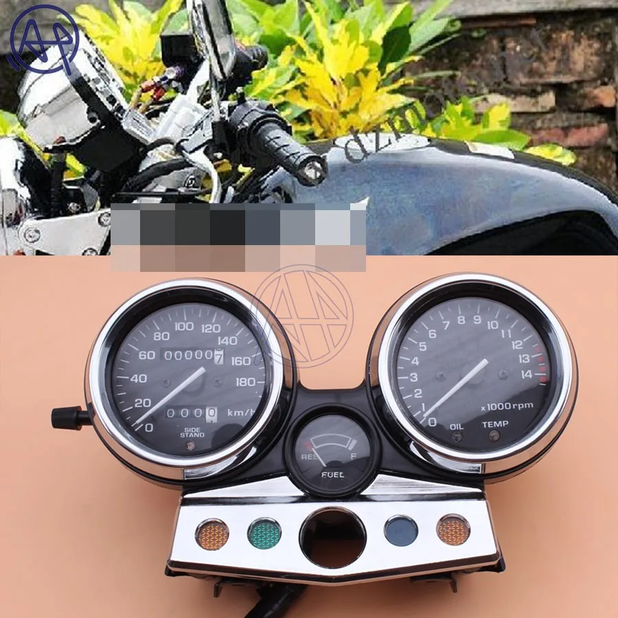 

White Motorcycle Gauges Cluster Speedometer Tachometer Meter Odometer Instrument Assembly For Honda CB400SF MC31 CB400 1995-1998