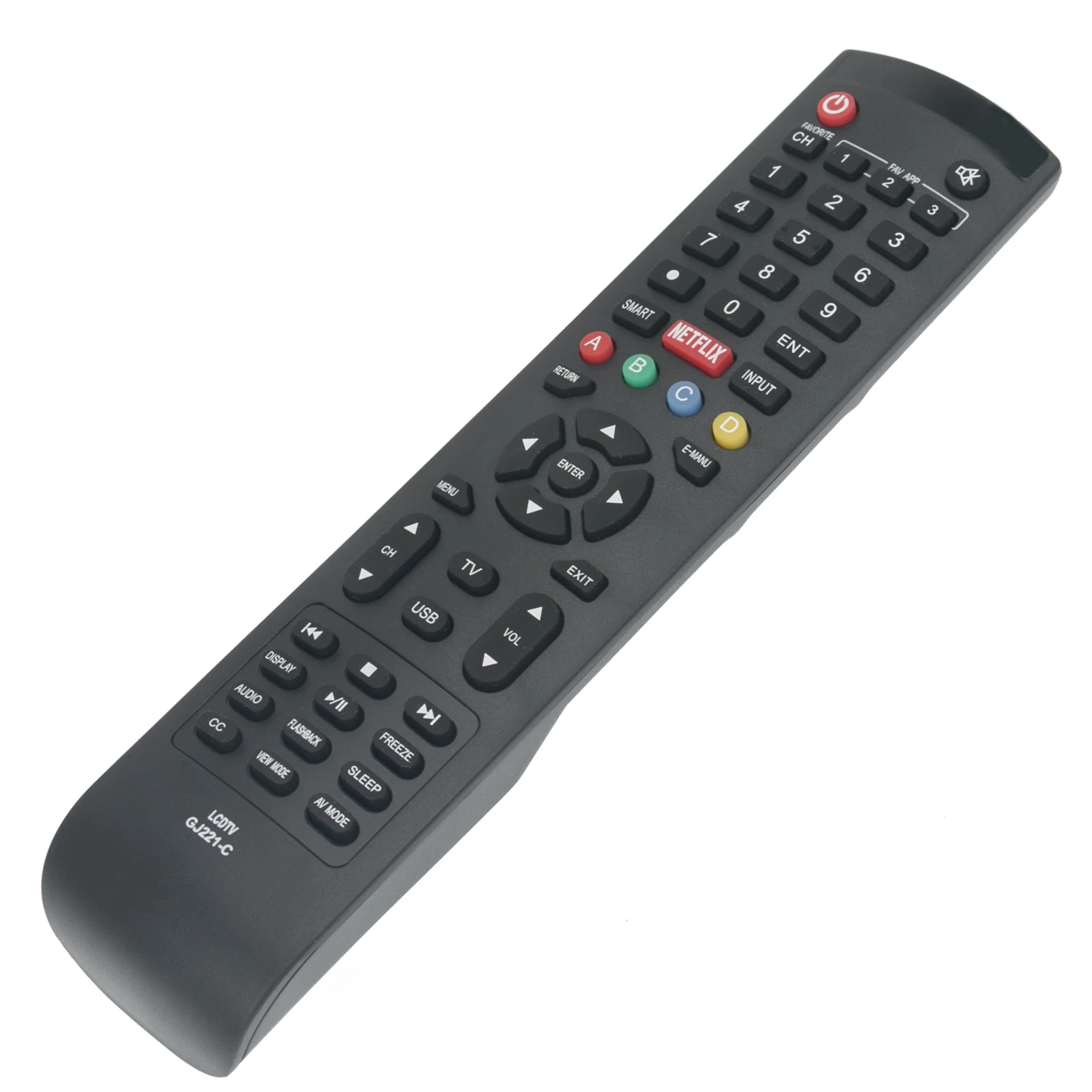 New GJ221-C Replaced Remote Control fit for Sharp TV LC-48LE653U LC-55LE653U LC-65LE645U view 2