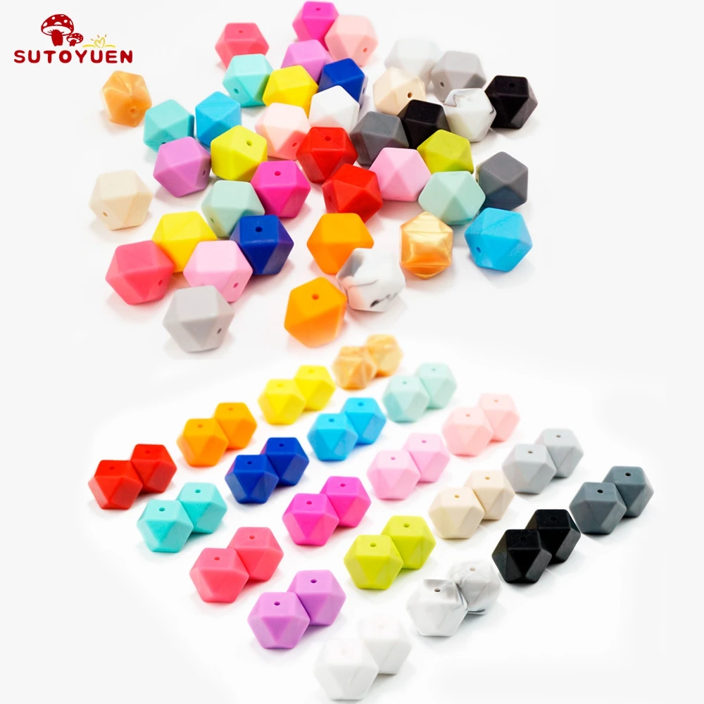 

5pc Silicone Beads Baby Teething Beads 17mm BPA Free Food Grade Nursing Silicone Beads for Bracelets Chewing Jewelry Teether