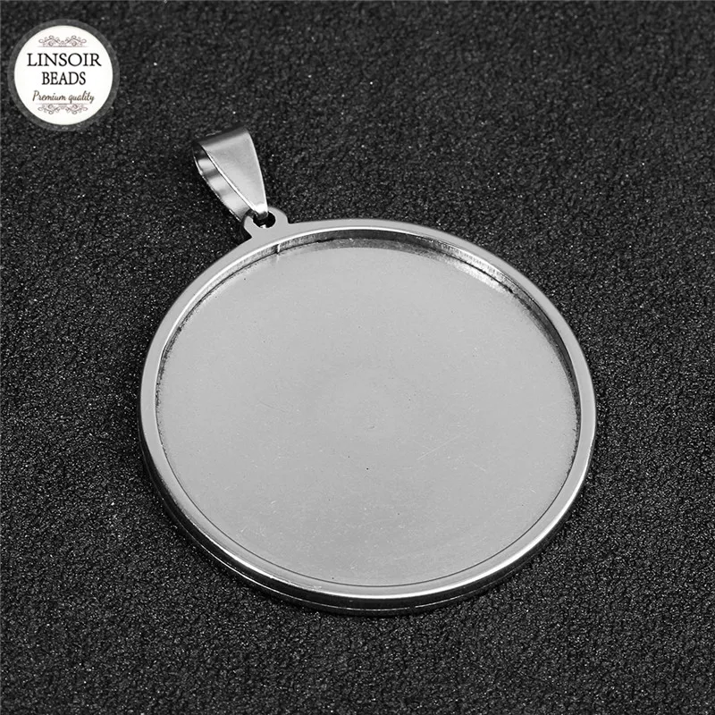 5 Stks/partij Innerlijke Dia 20 Mm 25 Mm 30 Mm 35 Mm Ronde Hanger Cabochon Base Instellen Tray Blank Voor demo Cabochons Sieraden Maken Levert