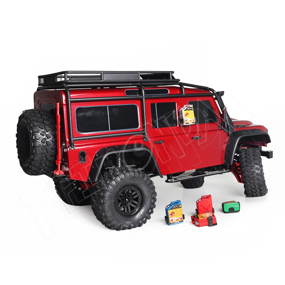 Rcによるクローラー用のプラスチック製燃料タンク,1/10 rc,アキシャルscx10 90046 trx4 d90 tf2タミヤcc01 km2,2個