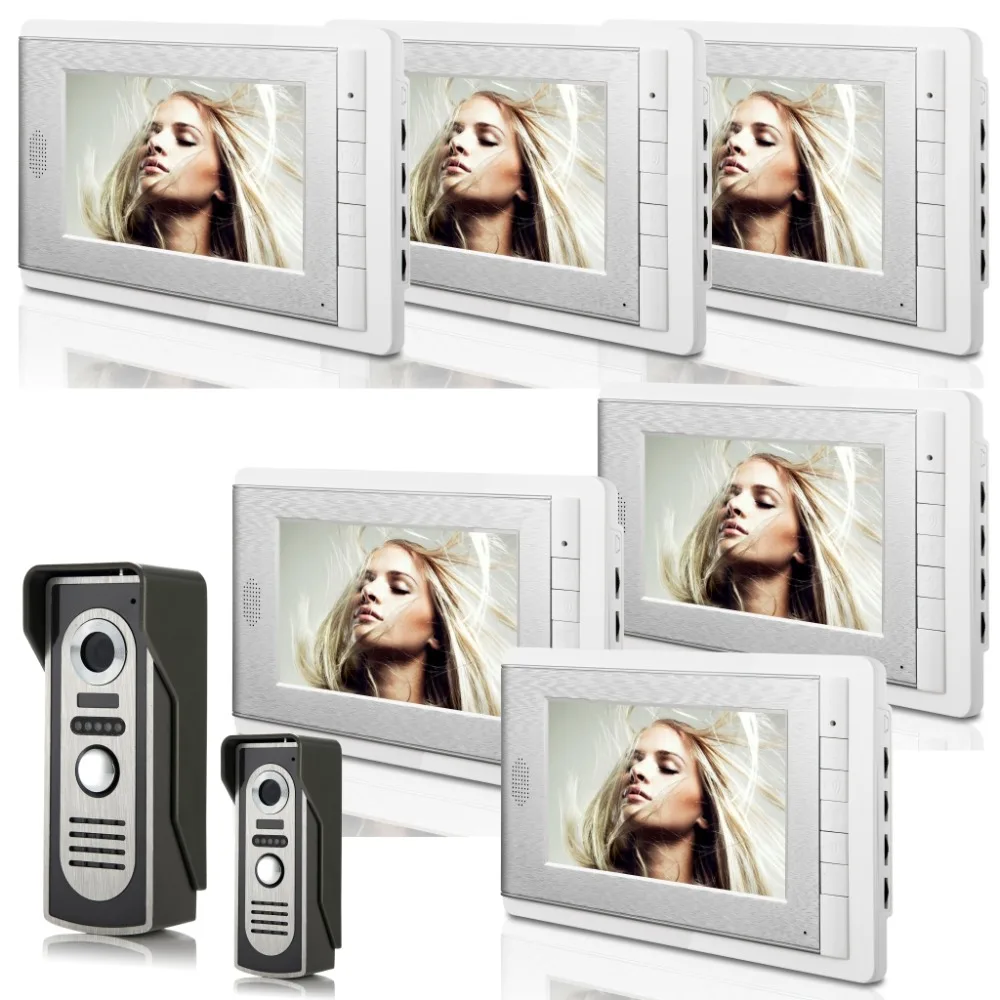 2V6  7 Inch  Monitor Water-Proof IP66 Wired  Video Door phone