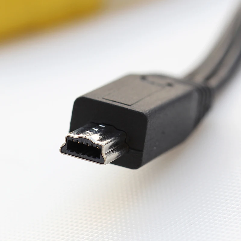 MINI USB 6 PIN do AV RCA aparat cyfrowy kamera kabel do Canon