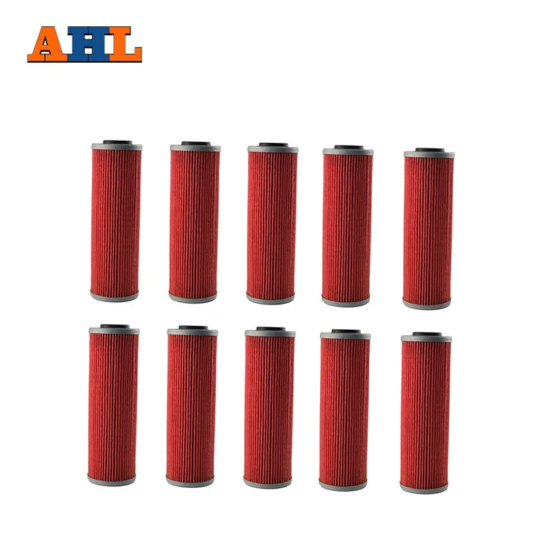 AHL 10pc High Performance Powersports Cartridge Oil Filter for 1290 1090 1190 990 950 RC8R