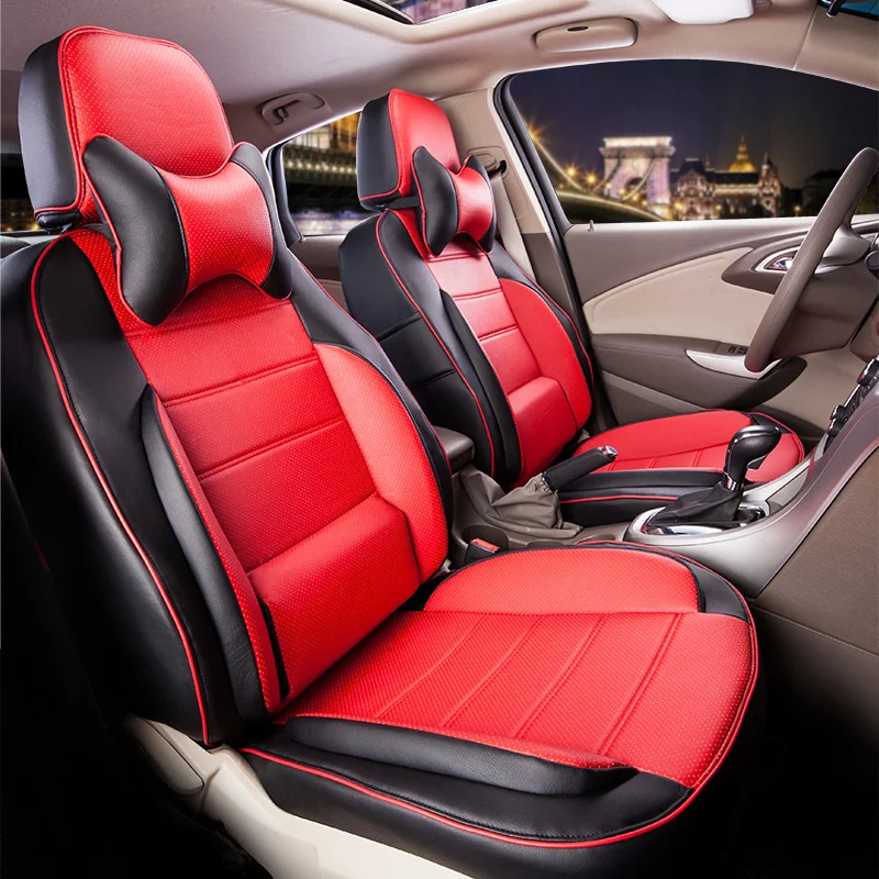 

PU leather car seats for MG6 car seat cover set quality seat covers inner accessories custom lumbar support car seat protection