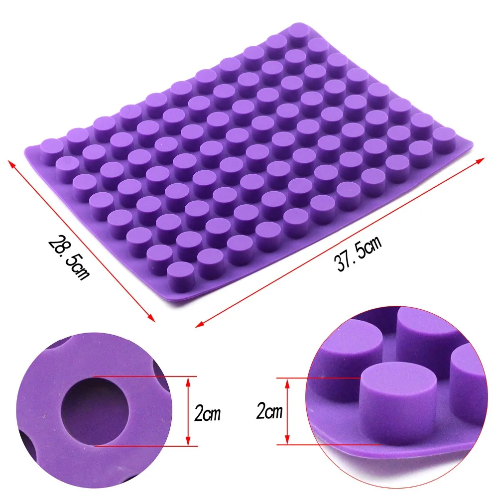 88 Cavities Silicone Cake Mousse Chocolate Ice Decorating Moulds  Pastry  Fondant Molds Bakeware Tools