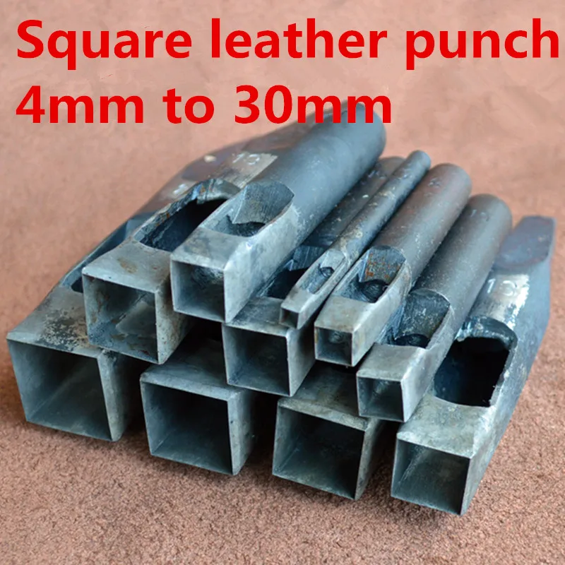 June tree DIY leather perforated punch square - shaped flower punch leather tool Square side length 4-30mm