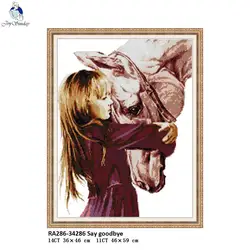 Say Goodbye Patterns Needlework, DIY Handmade DMC Cross stitch, Sets For Embroidery kits, Count Printed Cross-Stitch Home Decor