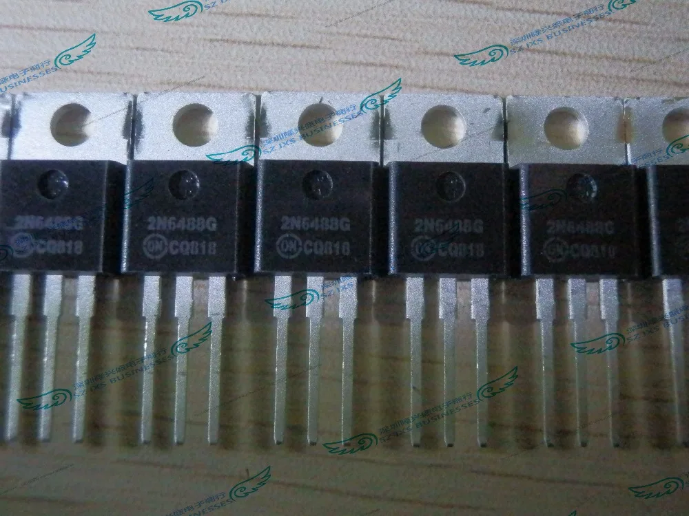 10PCS/lot  2N6488G 2N6488 TRANS NPN 80V 15A TO220AB