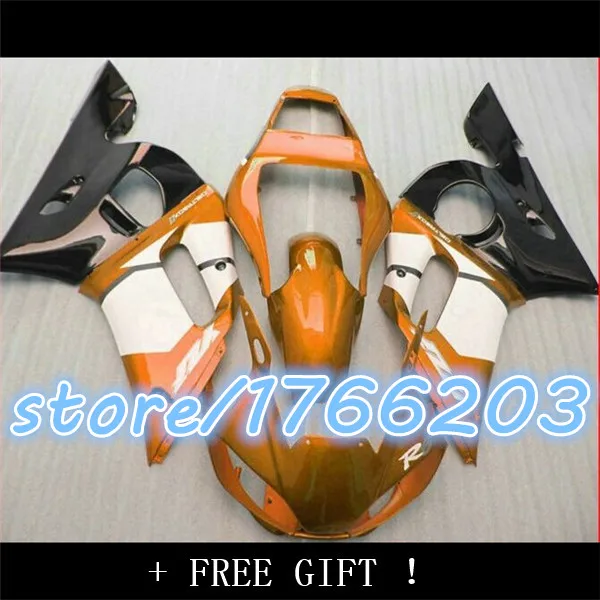 

YZFR6 orange black ABS Plastic Fairing Bodywork 1998 1999 2000 2001 2002 YZF-R6 98-02 Fit For YZF R6 1998 2002 19 Ning