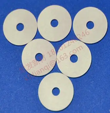 

99% Alumina Ceramic Plate , OD*ID*Thickness=18*6*0.5mm , Circular , Insulated , Wear-resisting