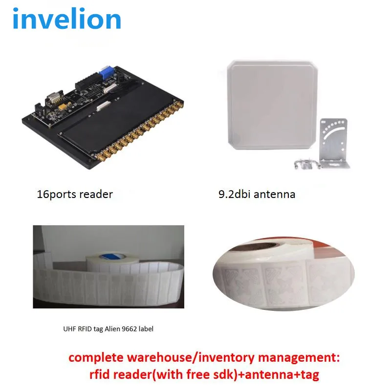 

Asset tracking system 2/4/8/16 antenna ports long range rfid reader tcp ip impinj r2000 chip sdk for warehouse inventory