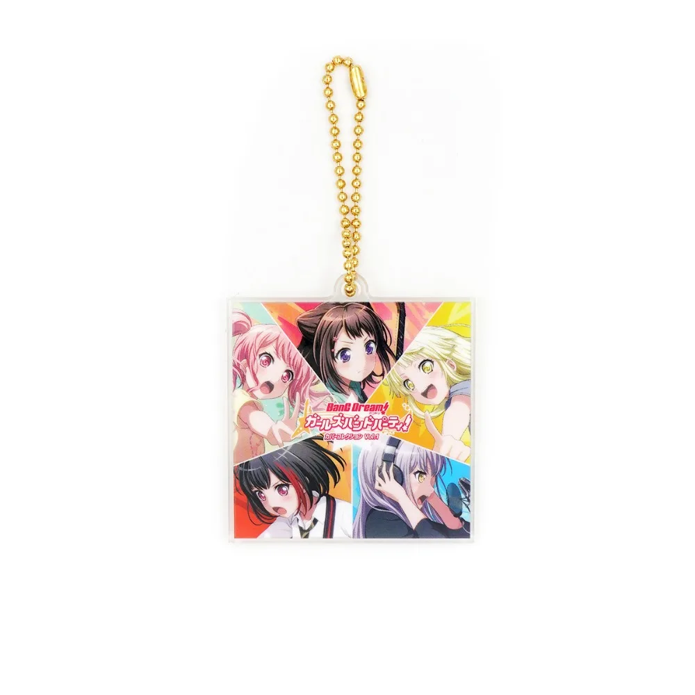 Bang Dream! Roselia Poppin\'Party Afterglow Pastel*Palettes Hello Happy World! Anime Game Acrylic Keychain