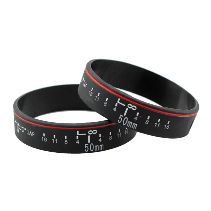 Silicone Camera Lens Wristband Photographer Band Bracelet for Canon Camera Photo Studio Accessories