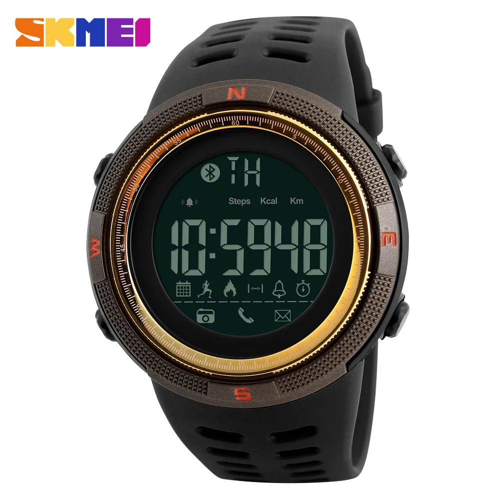 New Bluetooth Smart Watch SKMEI Brand For Apple IOS Android Digital Smartwatch 50M Waterproof Fashion Pedometer Sport Watches