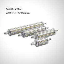 Lâmpada de led de inundação, 78mm 118mm 135mm 189mm, 2835 smd 7w 14w 20w 25w, substituição de lâmpadas de halogênio, 220v