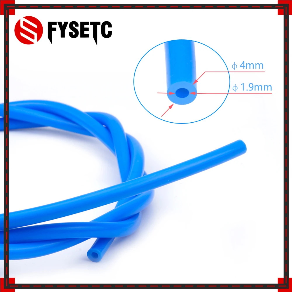 1 M PTFE Tube Teflonto TL-Feeder hotend Rostock Bowden Extruder 1.75mm Filament ID 1.9mm OD 4mm Cloned Capricornus Tube