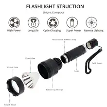 Tactical LED Flashlight with Gun Mount and Rechargeable Battery #3