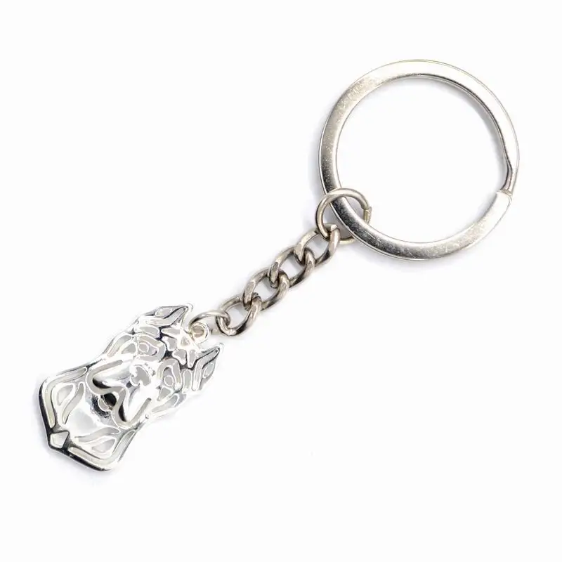 Fashion Ladies\' Charm Key Chains Lovers\' Metal Cane Corso Dog Key Chains