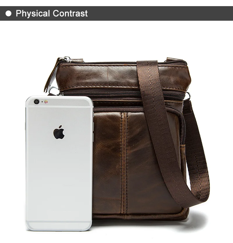 Vintage Cross Body Umhängetasche Für Männer Schulter Echtes Leder Tasche Messenger Handtasche Aktentasche Männlich Schwarz Sac EIN Haupt Bolsas 2020 – Detail 19