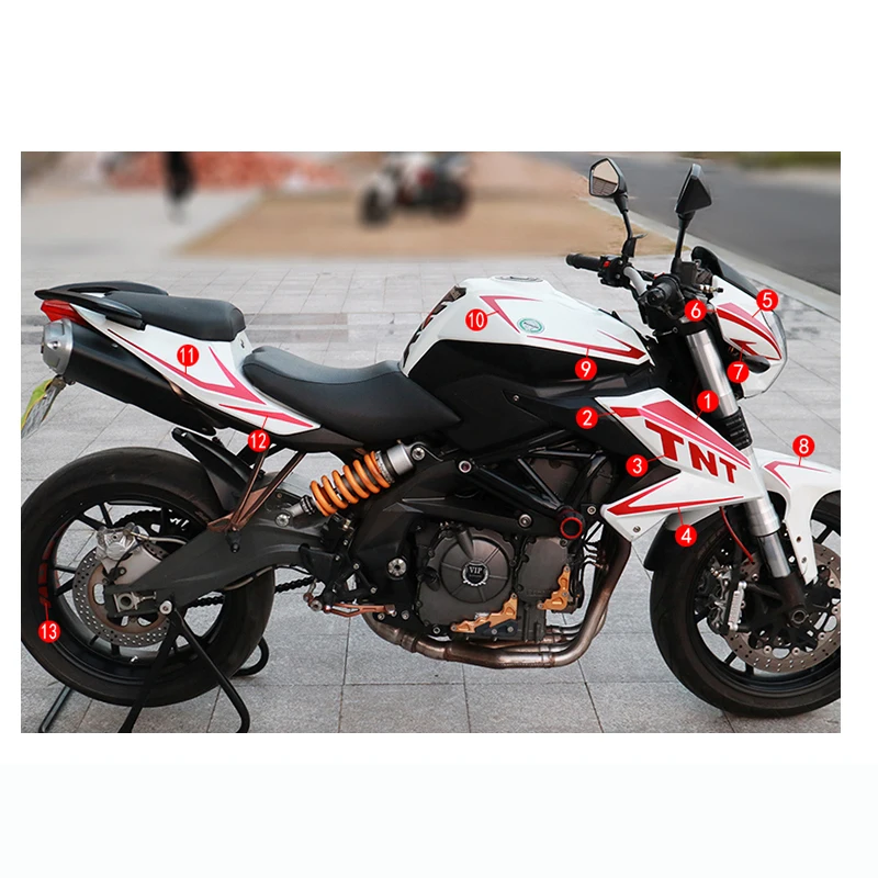 New Hot sell Motorcycle Whole Vehicle Sticker Decals Stickers For Benelli BN600 TNT600