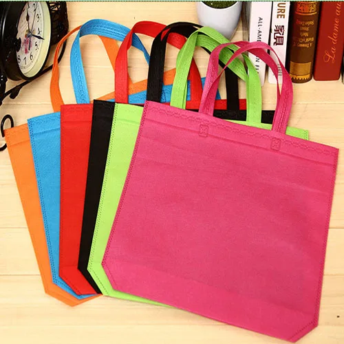 Non Woven Handbag 33x26cm 38x32cm 45x35cm pack of 200 Cloth Makeup Jewelry Fabric Packaging Pouch