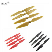 Hubsan H501S MJX B3 Propellers 4 Pairs 8 Blades CW CCW with Adapter Durable Nylon Fiber Blades for RC Drone Quadcopter 4 Colors