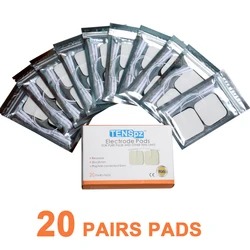 20 Pairs Electrode Pads With Conductive Gel With Box For TENS Unit Size 5*5cm With Plug Hole 2.0mm