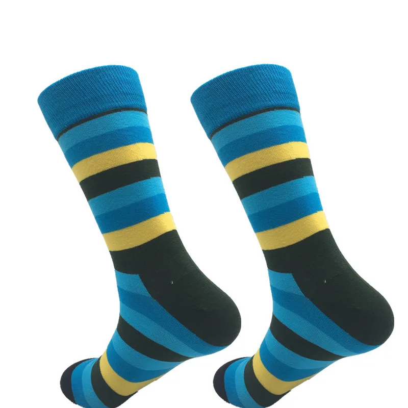 2021 Men's Socks Casual Wear (Size 40-46) High Quality Latest Long Men's Happy Socks New Cotton Socks Giftless Box