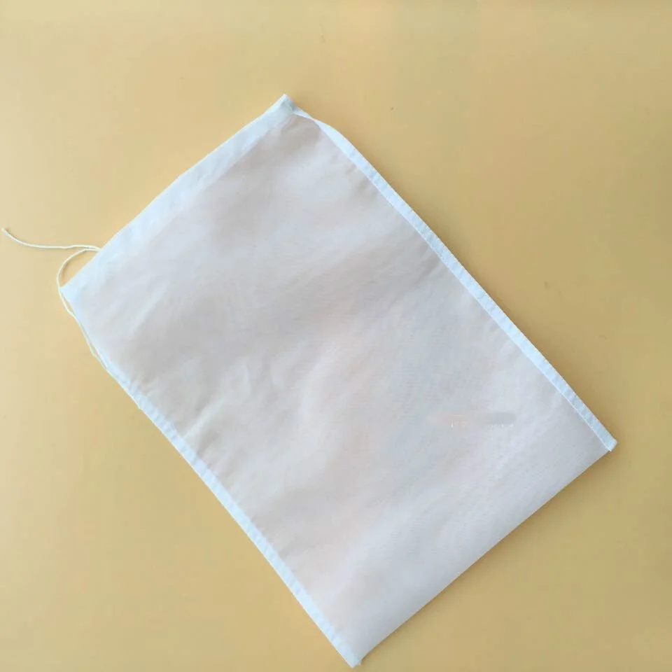 45X60cm High Quality  Strong 200mesh 75micron Large Homebrew Filter Bag With Drawstring For Extract Malt Home Brew Customized