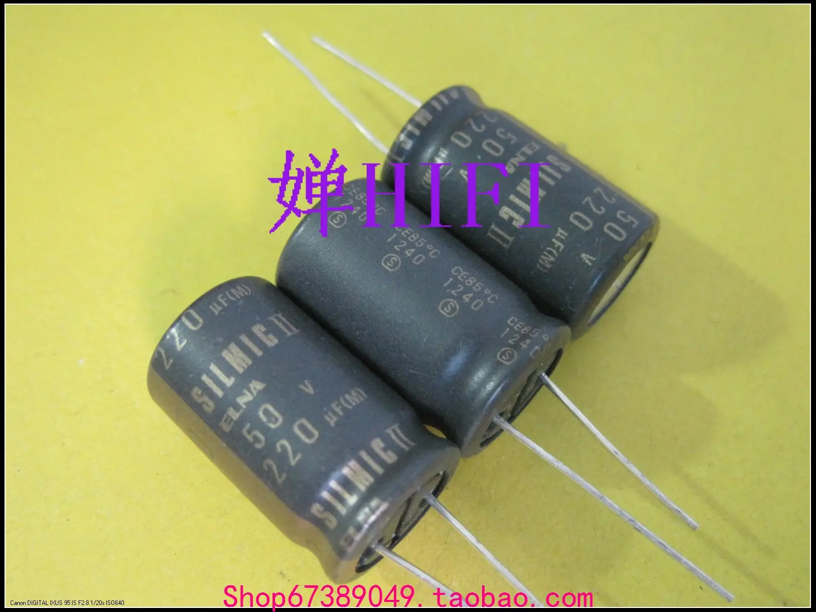 2020 hot sale 20PCS/50PCS ELNA original SILMIC II brushed copper foot audio capacitor 50v220uf 16*25mm free shipping