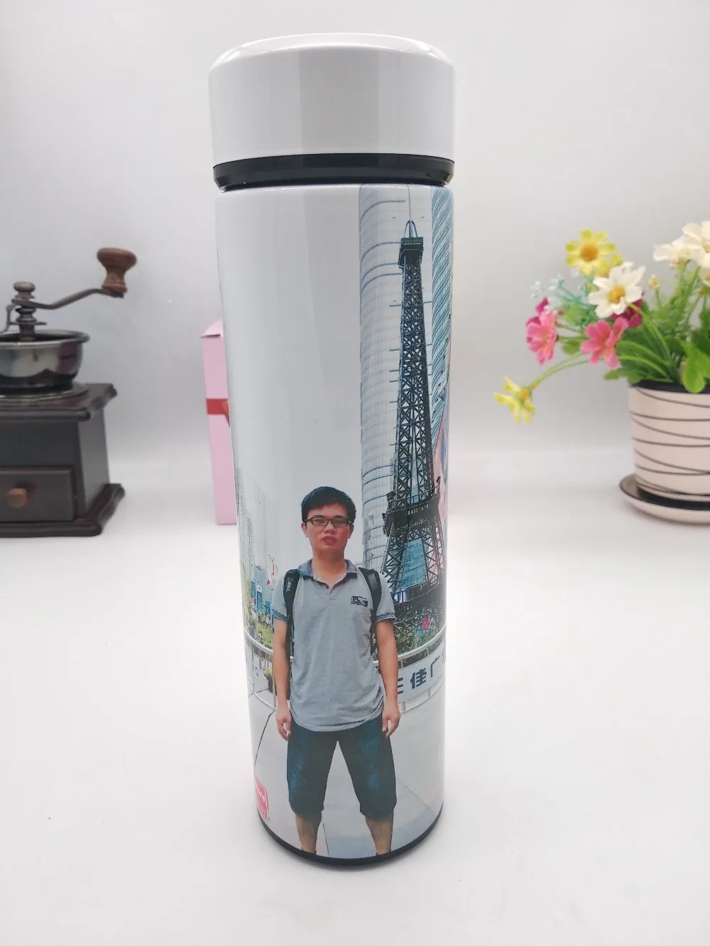 350ML/500ML Thermos photo LOGO Creative gifts DIY Customize  picture colorful print LOGO name Thermal Bottle MAZWEI