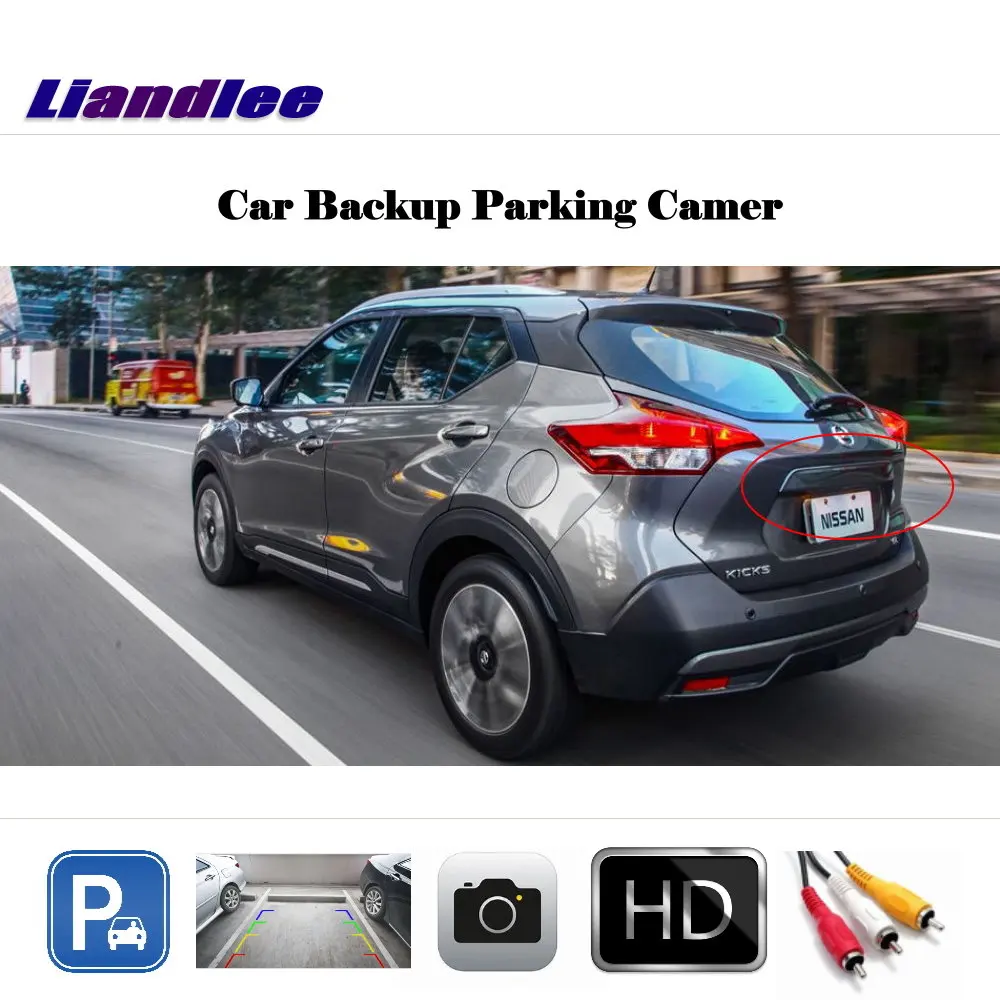 For Nissan Kicks 2016 2017 2018 (Low-End) Car Reverse Parking Camera Rear View Back With OEM CAM Adapter