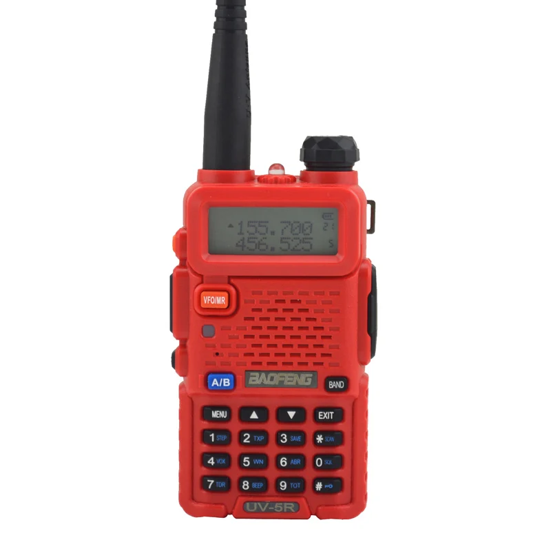 Baofeng Walkie Talkie UV-5R Dualband tweewegradio VHF / UHF 136-174 MHz en 400-520 MHz FM draagbare transceiver met oortelefoon