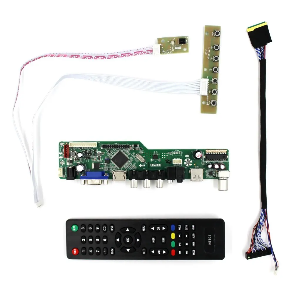 TV H DMI VGA AV USB AUDIO LCD Controller Board For 15.6