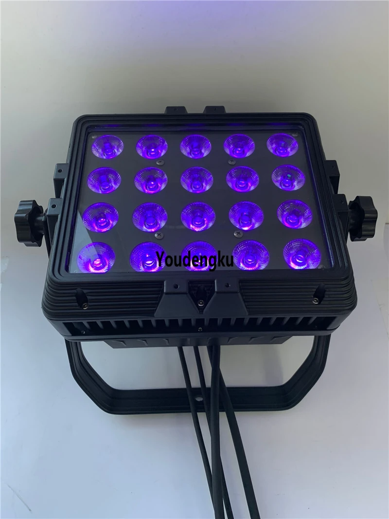 

12 pcs Professional stage 20x18w rgbwa uv 6in1 waterproof led par dmx lighting city color wall+washer+light+led