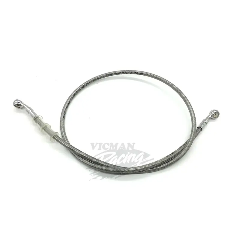 Motorcycle Dirt Bike Braided Brake Hose Line Steel Brake Cable Hydraulic Banjo Pipe 400mm-1500mm for Motorcycle Universal Racing - Image 4
