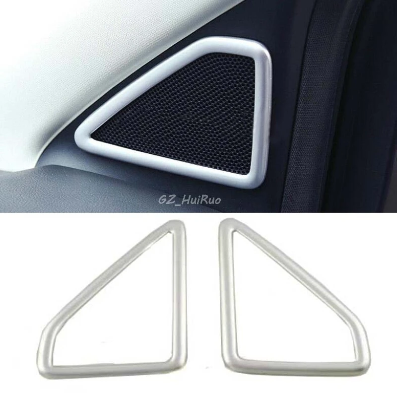 

Car decoration Matt Interior Door Stereo Speaker Cover Trim 2pcs For Ford Escape Kuga 2013-2017