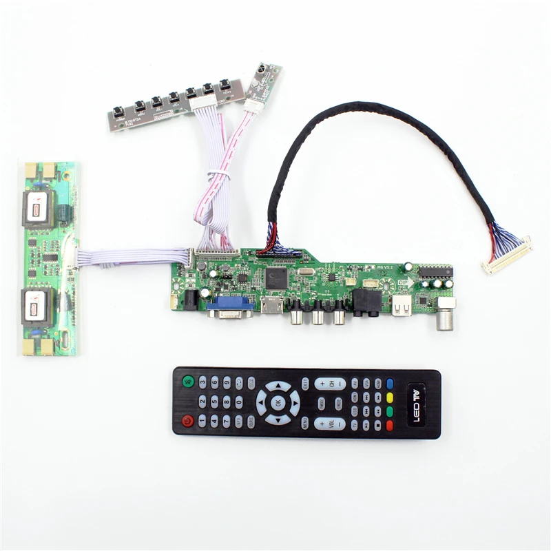 LCD TV controller board with TV AV VGA Audio USB HDMI-compatible  for 17 inch lcd panel LM170E03-TLC1 CLAA170ES01 MT170EN01 V.C