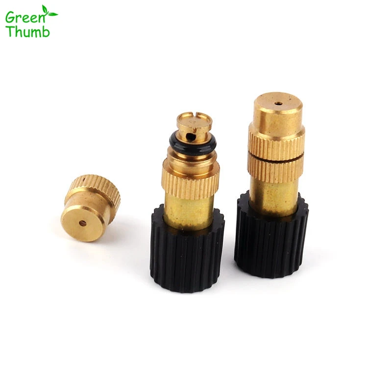 40pcs 6mm Aperture Copper Sprinkler Automatic Watering Cooling Rotary Agricultural Lawn Flow Adjustable Gaden Micro Irrigation