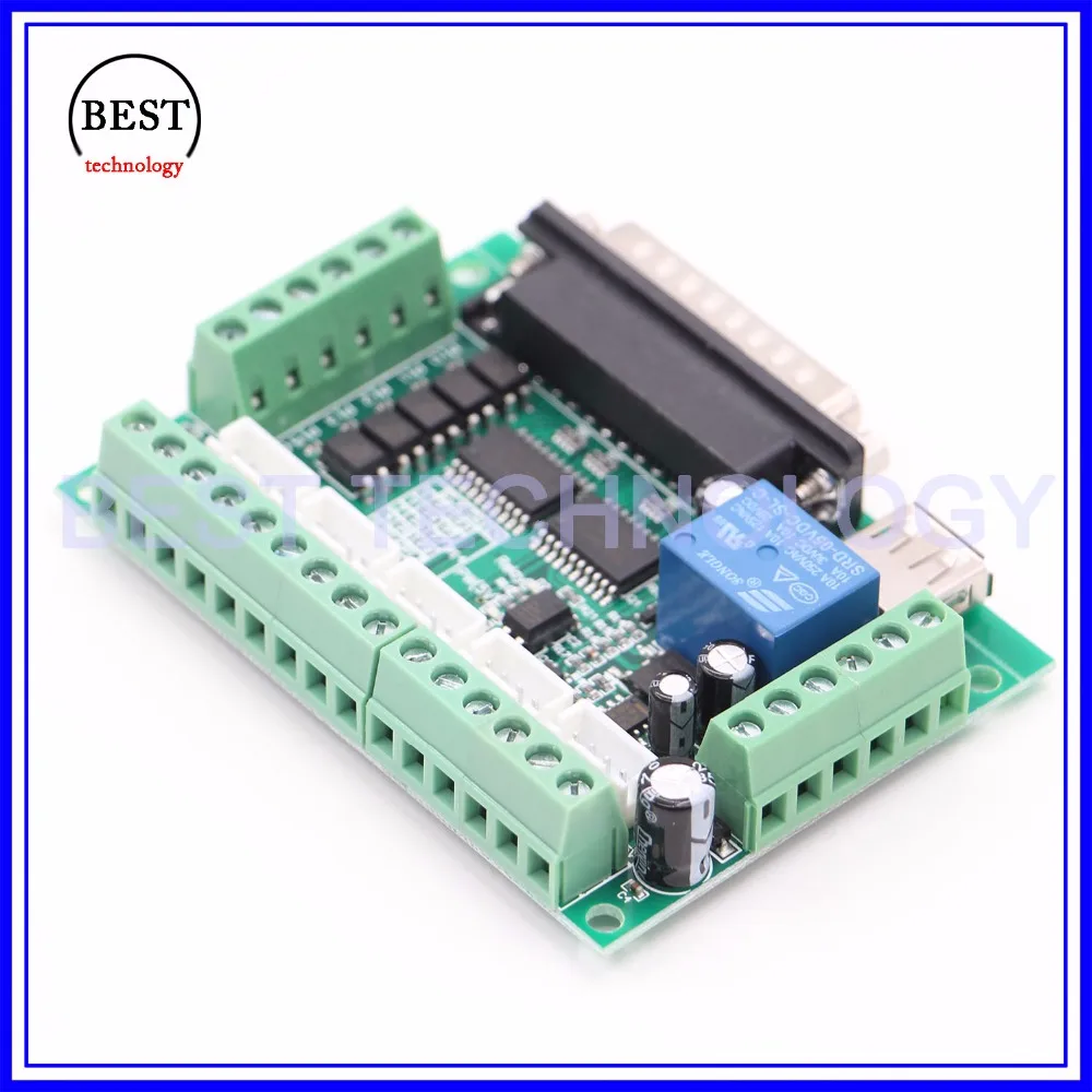 Mach3 Paraller port controller board DB25 controller 5 axis CNC controller USB power supply Interface Optocoupler isolation