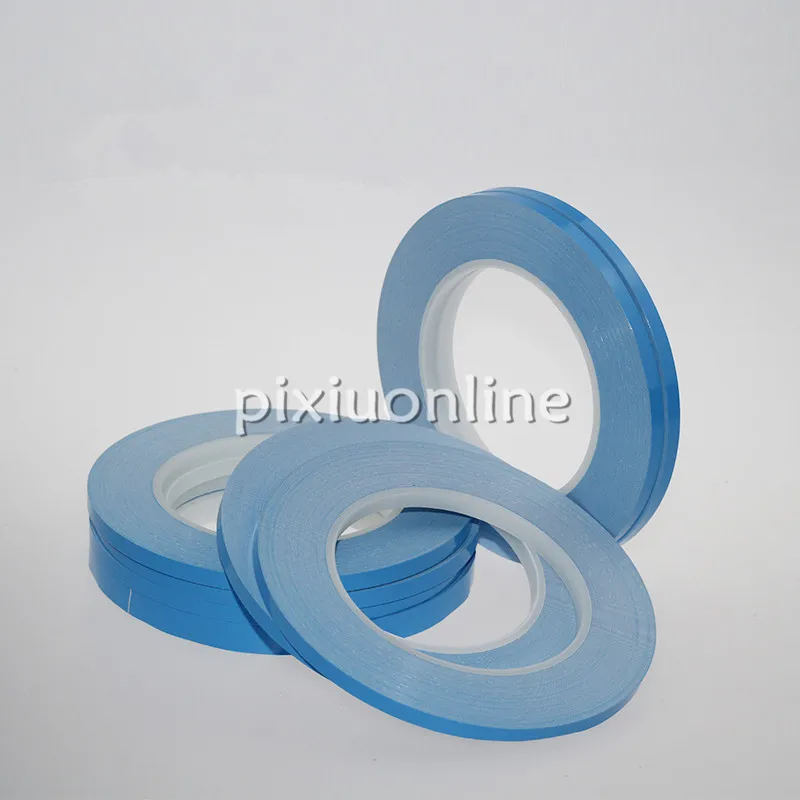 25meters long 0.2mm thickness Blue Double Sided Thermal Dissipation Adhesive Tape  LED Adhesive Tape for IC Cooling Fin Fixed