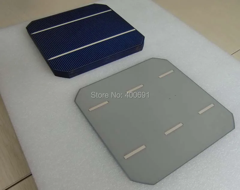 200pcs 4.66W 0.5V 19.6% High Efficiency 156x156mm Solar Cells Monocrystalline,Uniform Color,Buy PV Solar Cell Get Free PV Ribbon