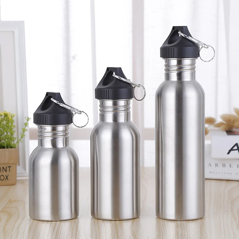 

Portable sport drinking water bottle stainless steel drink bottles Kettle for Outdoor Travel Riding Outdoor Tools 350/500/750Ml