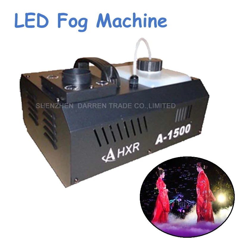 1500W disco colorful smoke machine mini LED fogger ejector dj Christmas party stage light fog machine