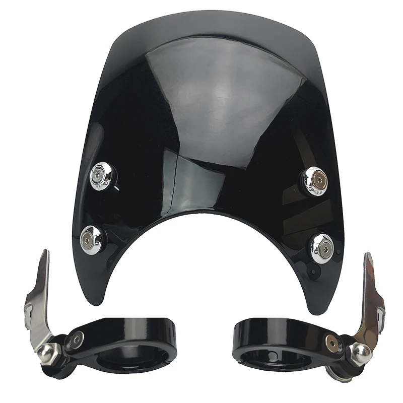 

Motorcycle Adjustable Custom Compact Sport Wind Deflector Windshield Fits For 04-Up XL883 XL1200 Series Models