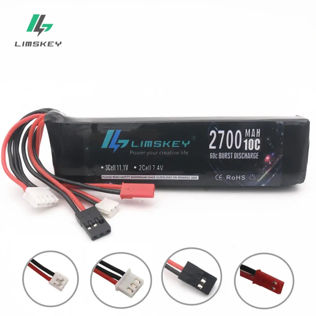 11.1V 2700mAh 10C 3S Li-Poly RC Battery for Walkera DEVO 7 DEVO 10 DEVO12E F12E WFLY9 RadioLink AT9 AT10 Transmitter